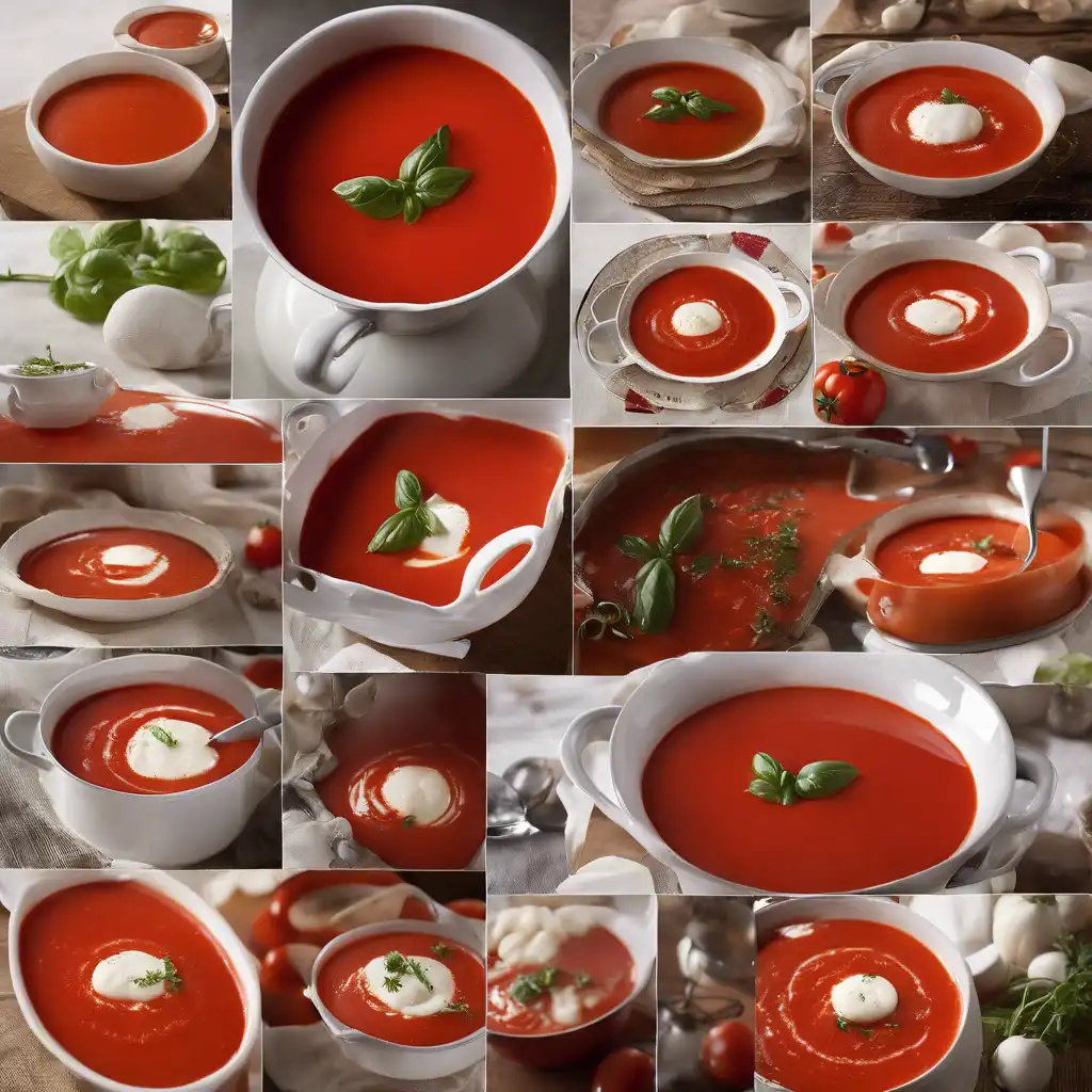 Tomato Soup with Mozzarella