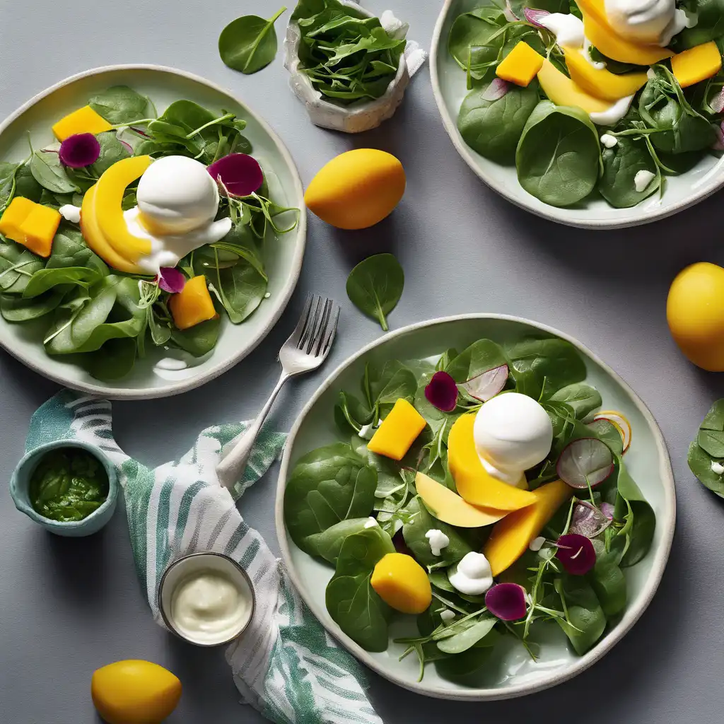 Leafy Salad with Mango