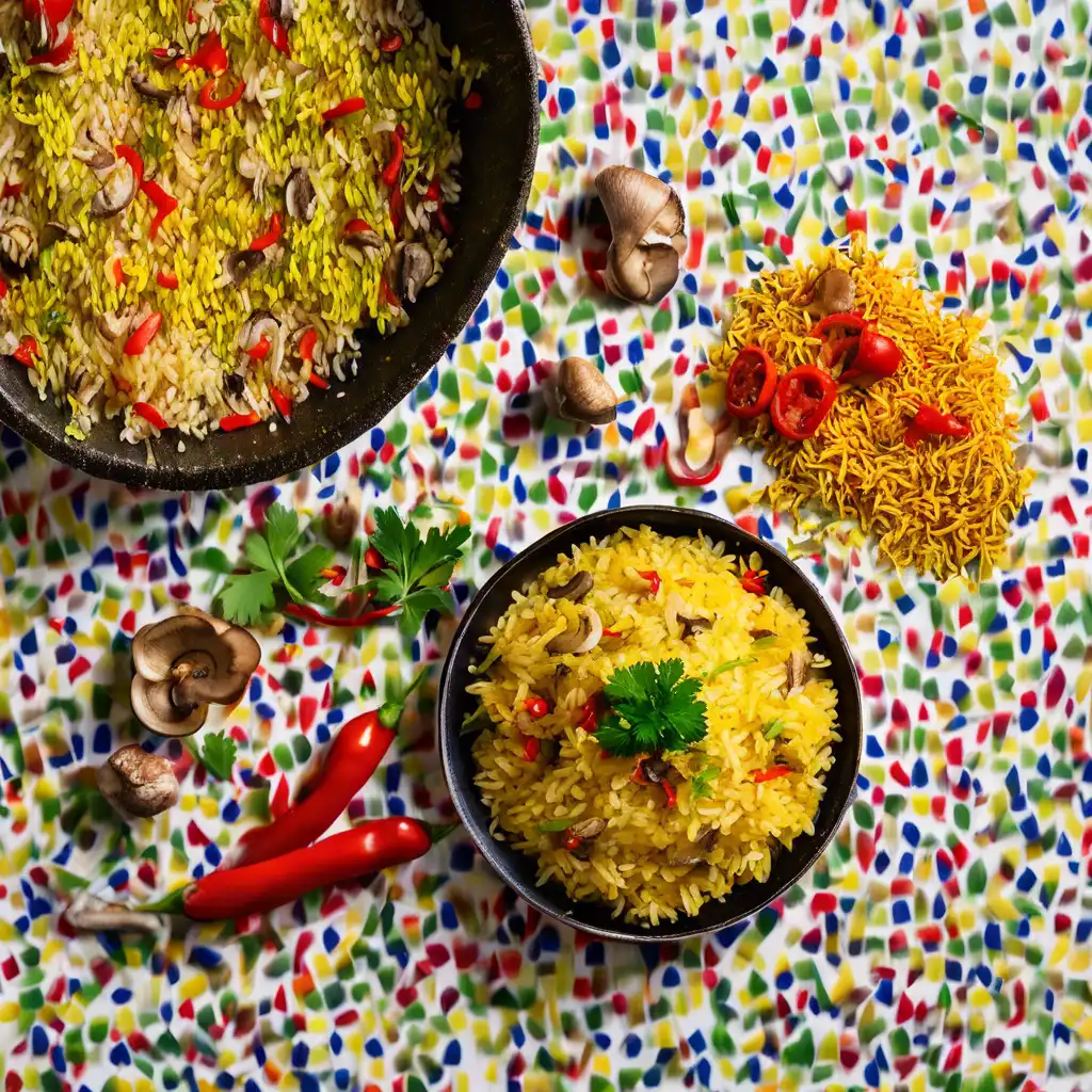 Foto de Rice with Pimientos and Mushrooms