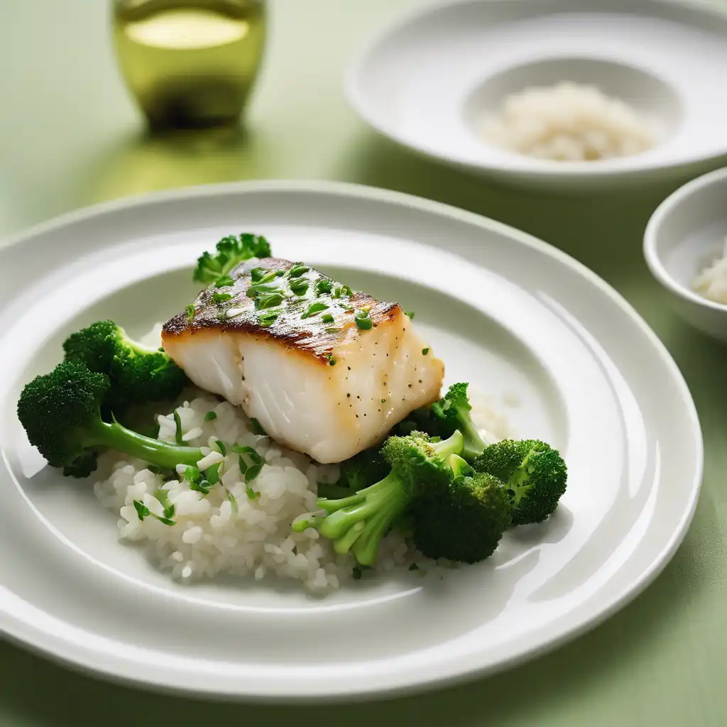 Rice with Cod and Broccoli