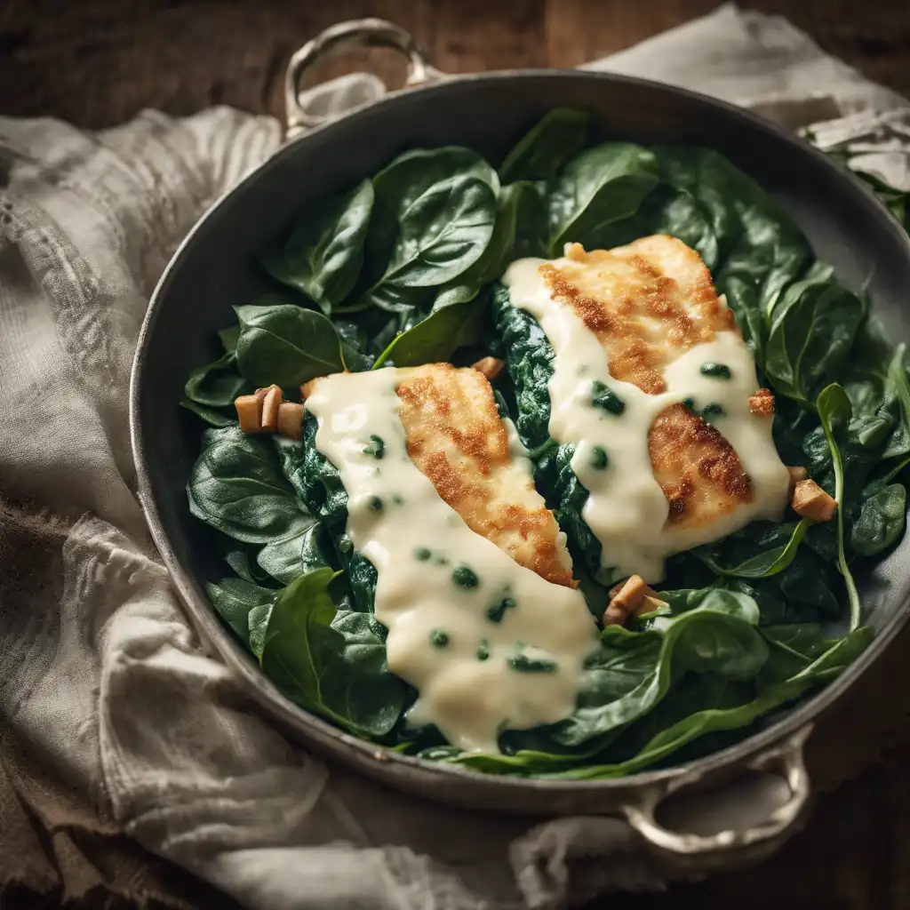 Cod with Spinach in the Oven