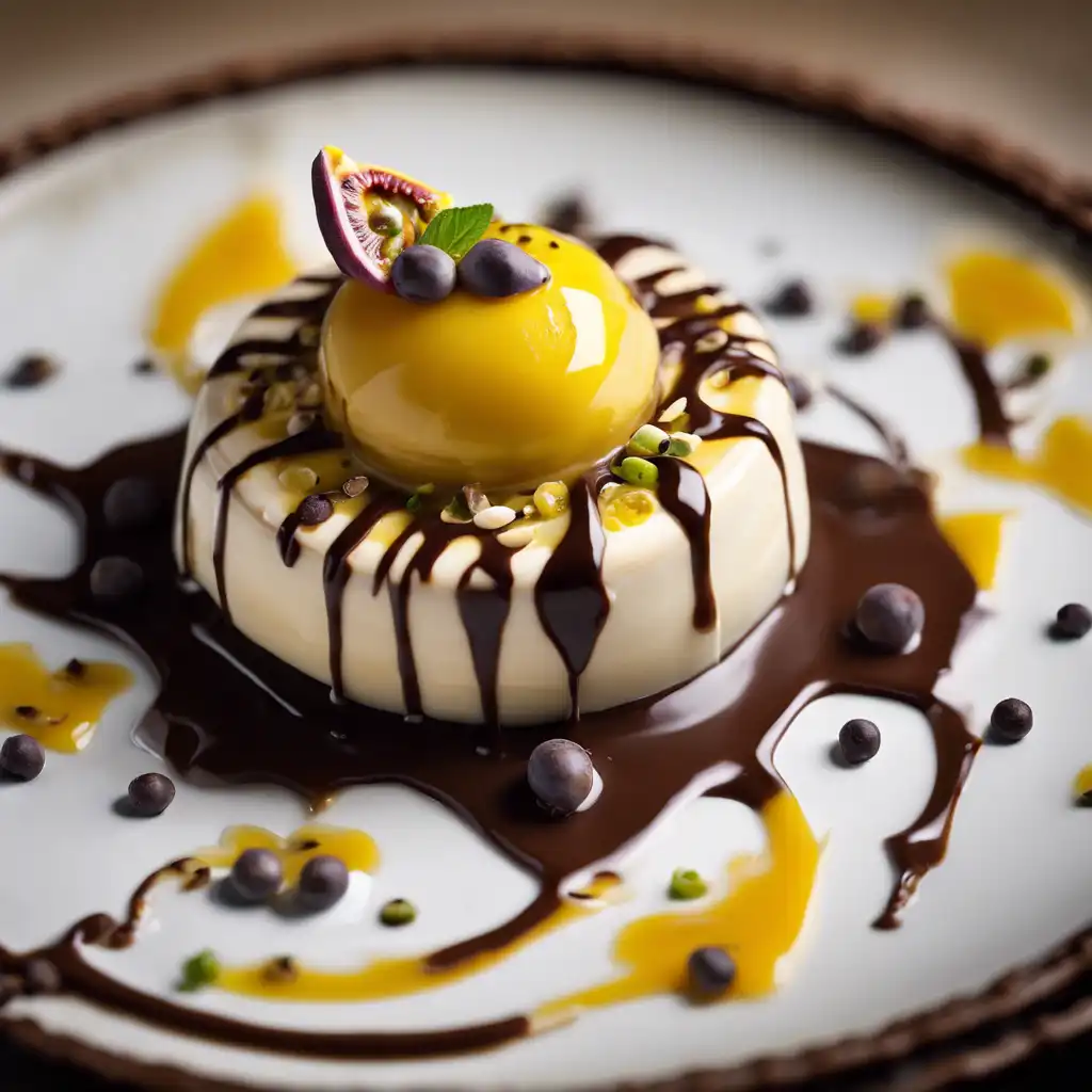 Passion Fruit Cream with Chocolate