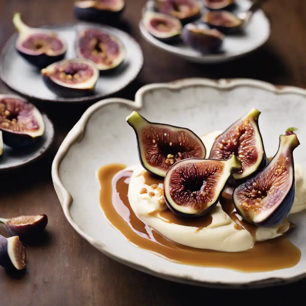 Fig Clafoutis with Vanilla Ice Cream