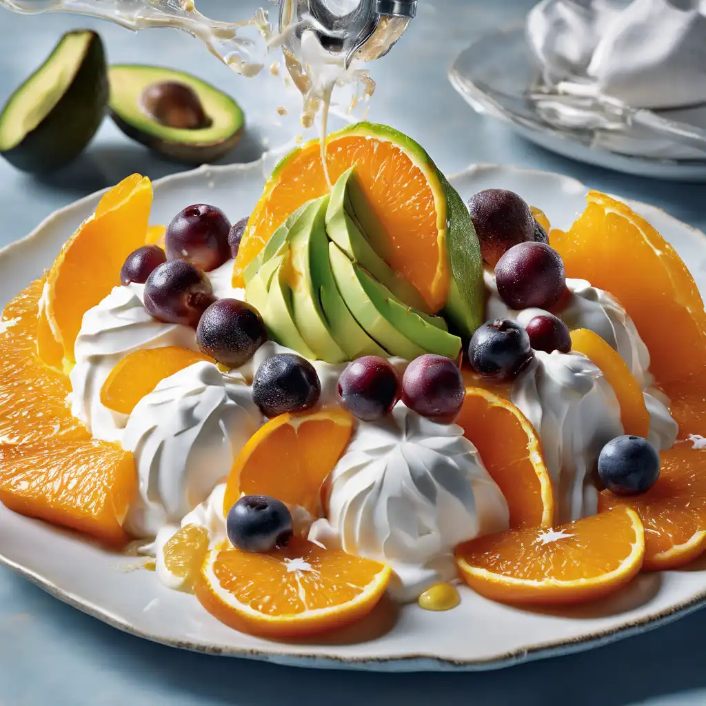 Fruits with Port Wine Cream