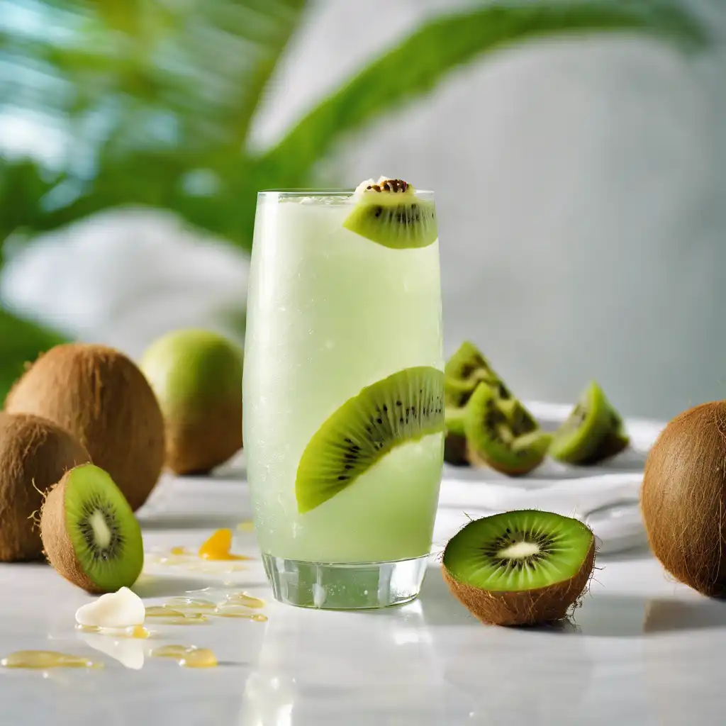 Coconut Water with Kiwi and Honey