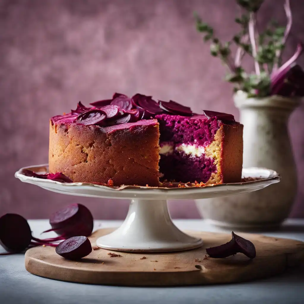 Beetroot and Ricotta Cake