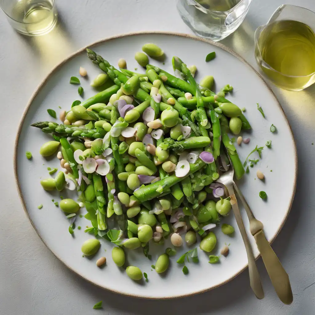 Fava and Asparagus Salad