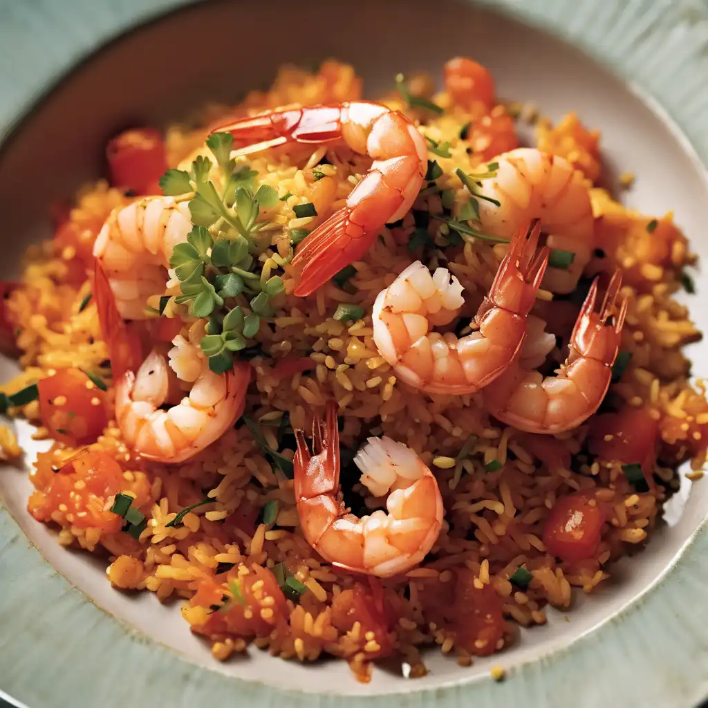 Shrimp with Rice Pilaf