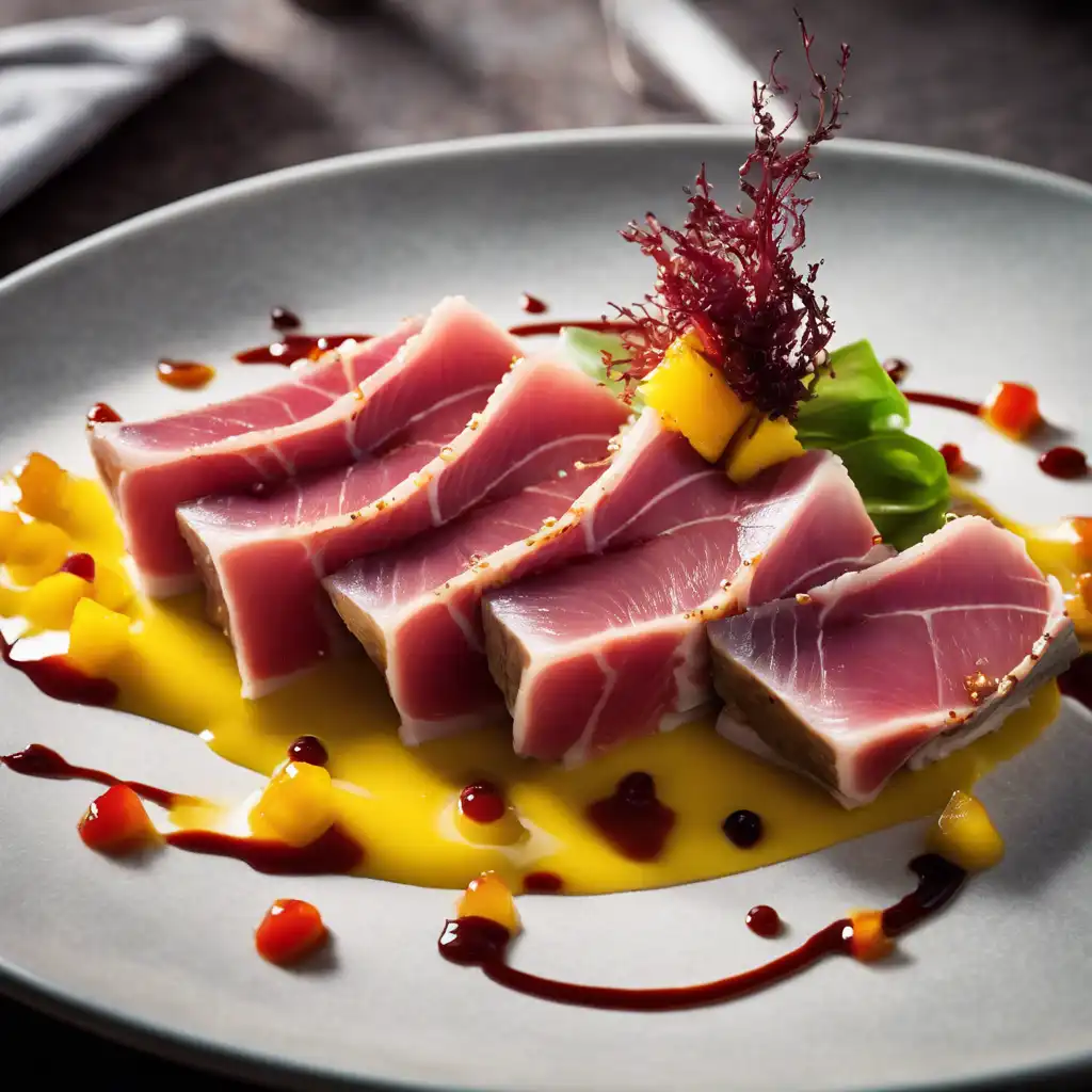 Tuna Tataki with Passionfruit (Maguro Tataki)