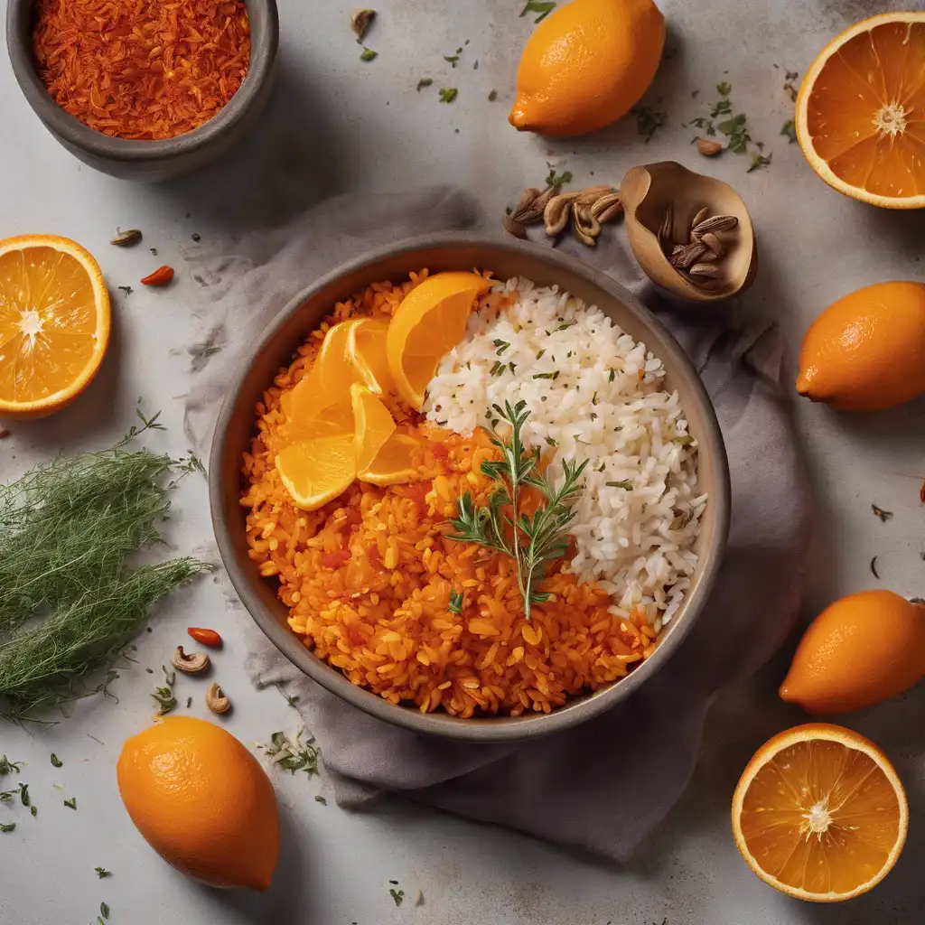 Paprika and Orange Rice