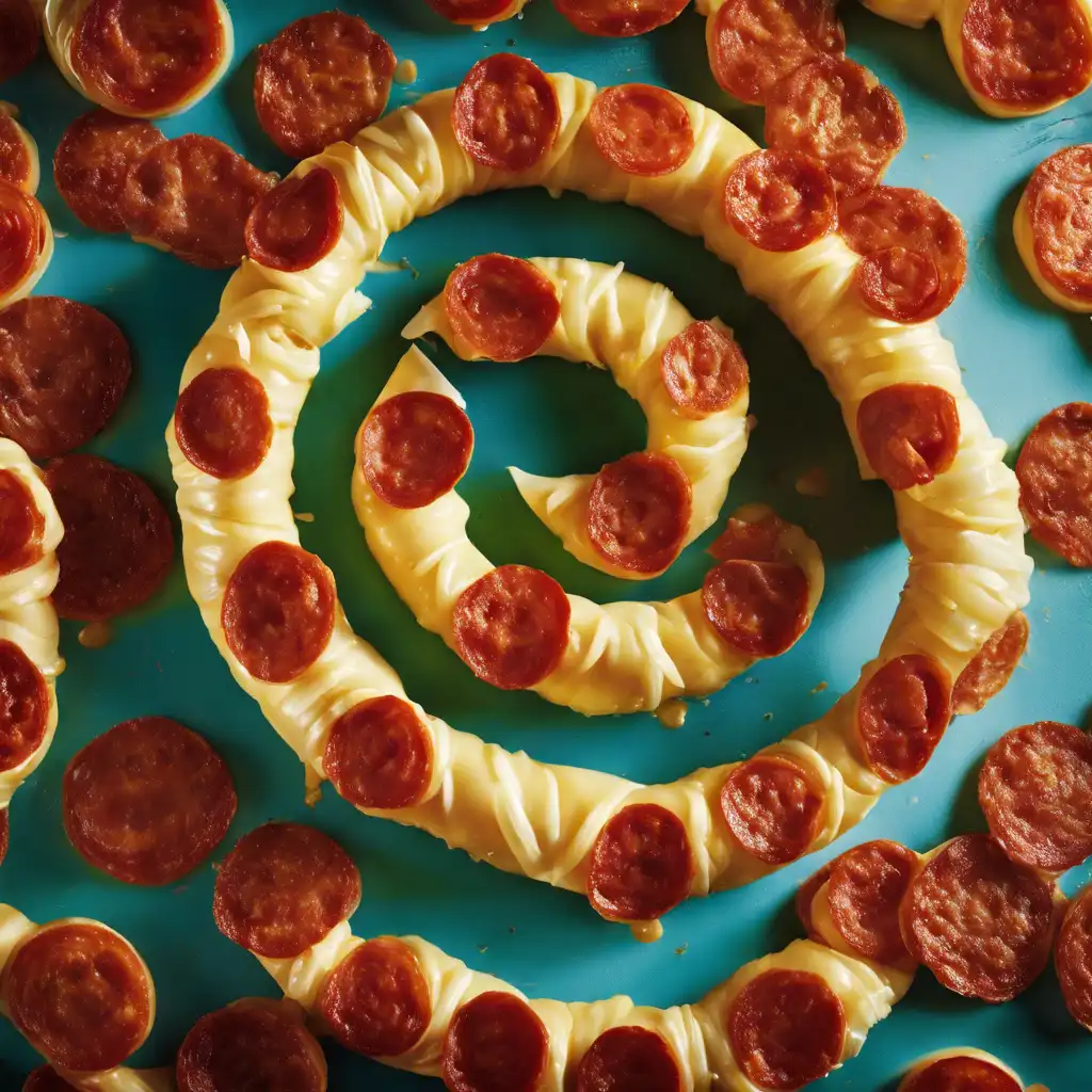 Mozzarella Ring with Pepperoni