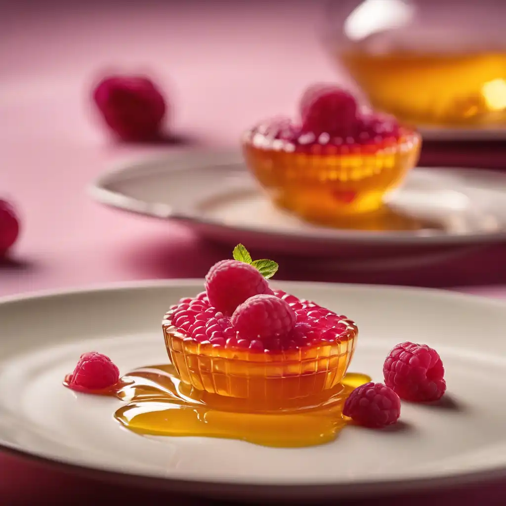 Honey with Light Raspberry Gelatin