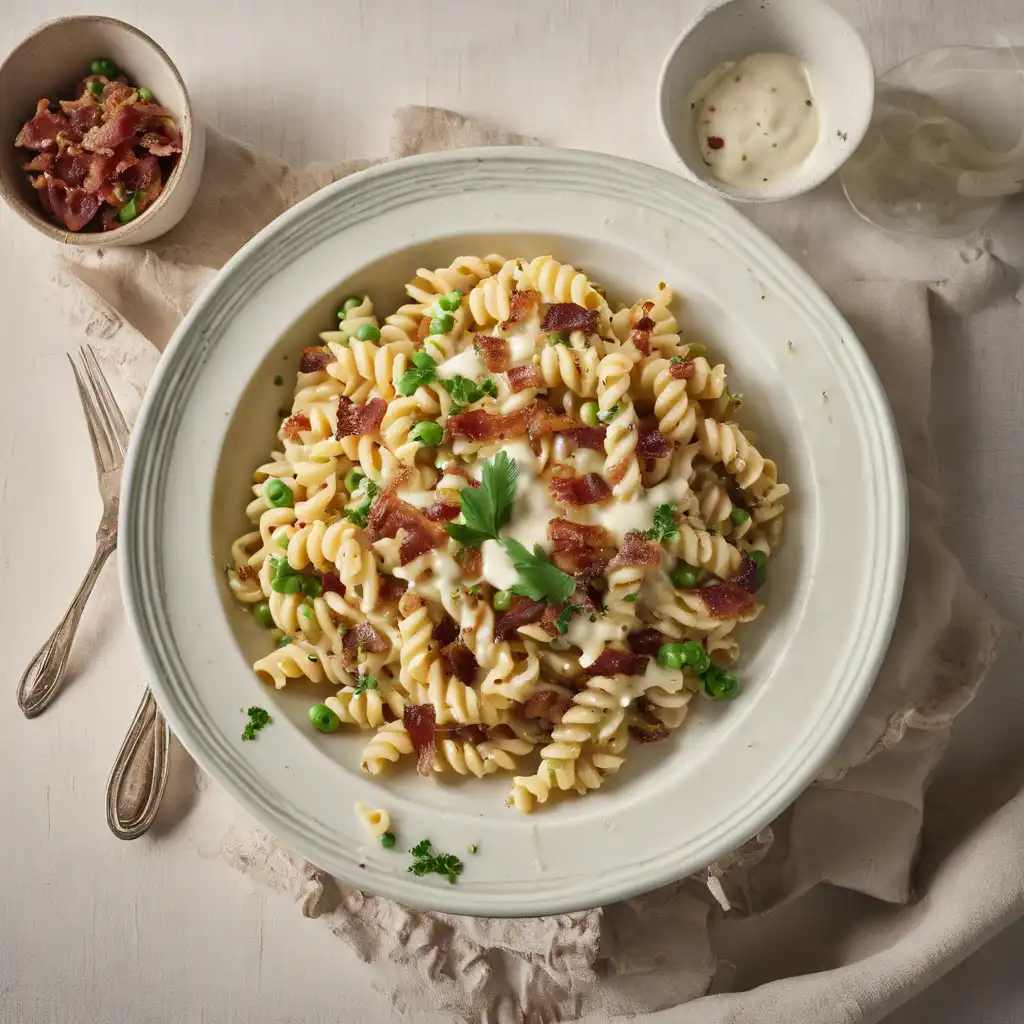 Fusilli with White Sauce