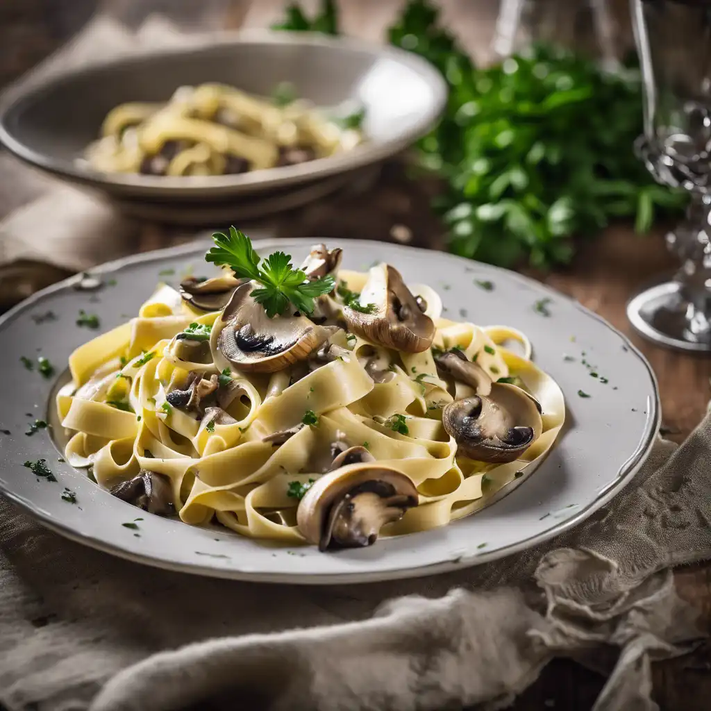 Tagliatelle with Mushrooms and Artichokes