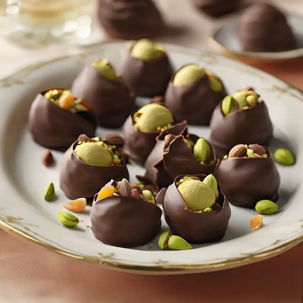 Apricot and Pistachio Truffle