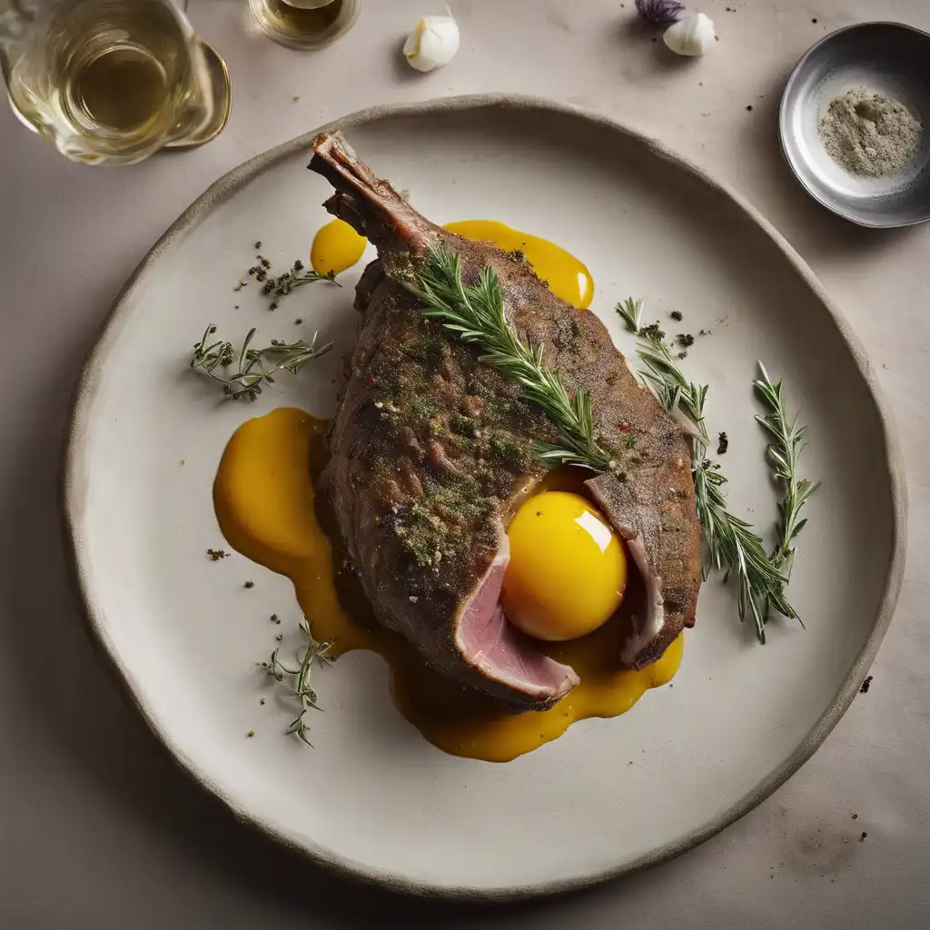 Lamb Leg in Salt Crust