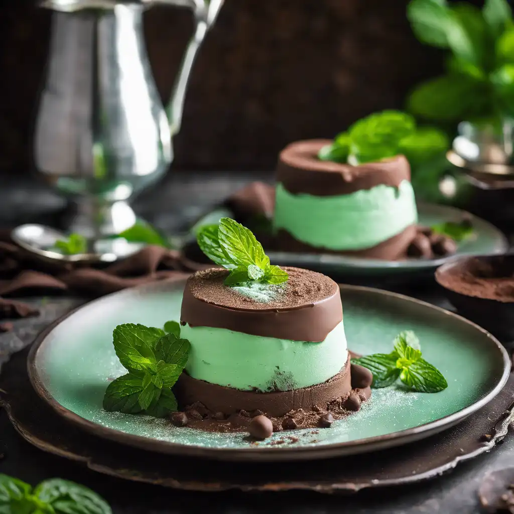 Mocha Mousse with Mint and Chocolate