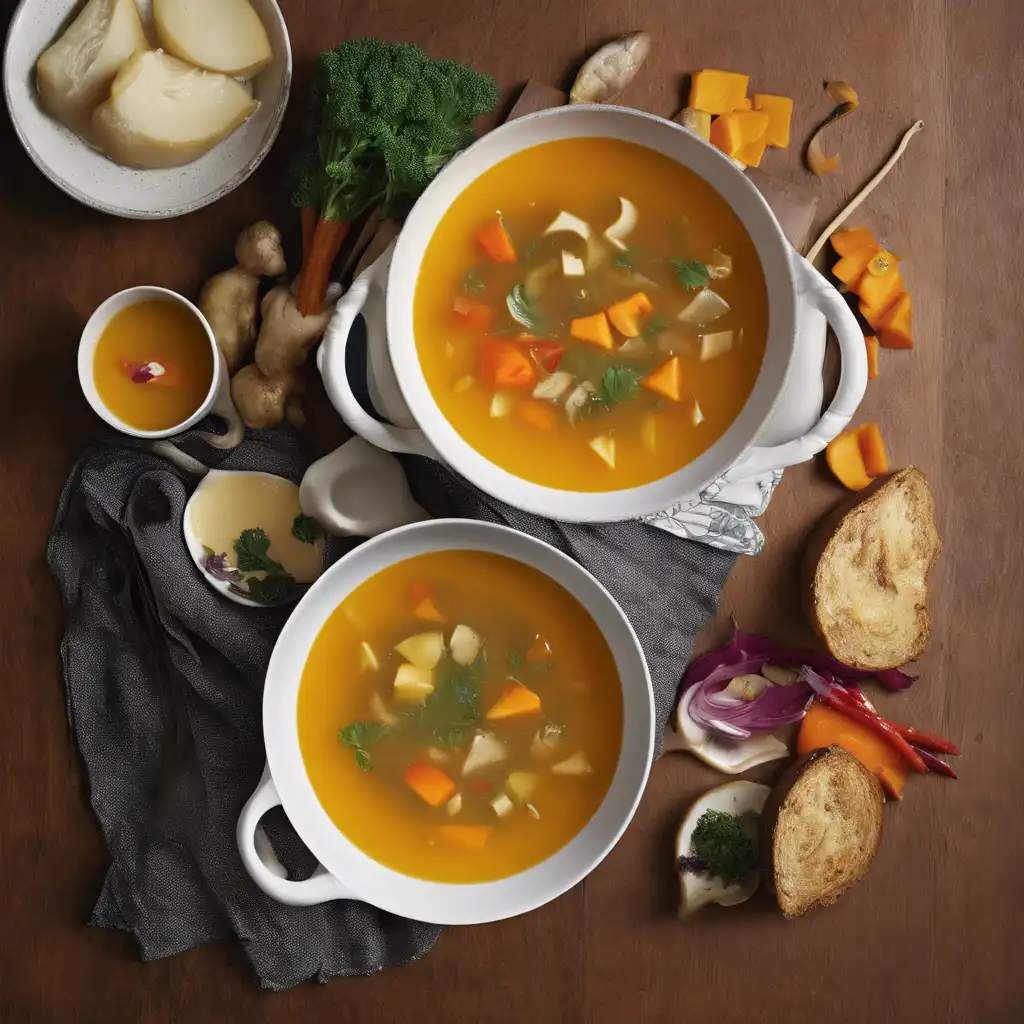 Vegetable Soup with Ginger