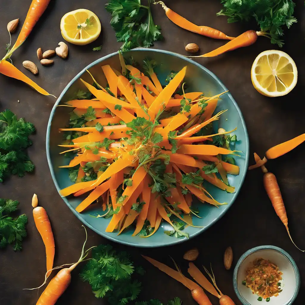 Carrot Salad with Ginger and Parsley