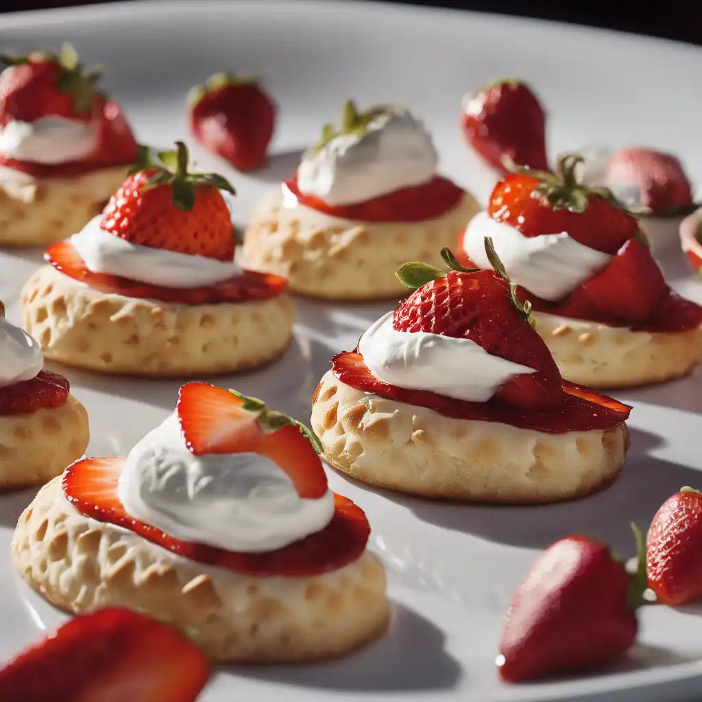 Grilled Strawberries with Whipped Cream