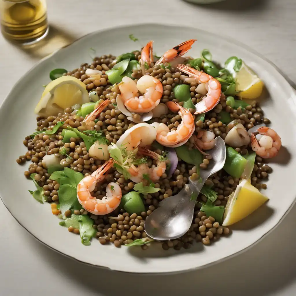 Lentil and Seafood Salad