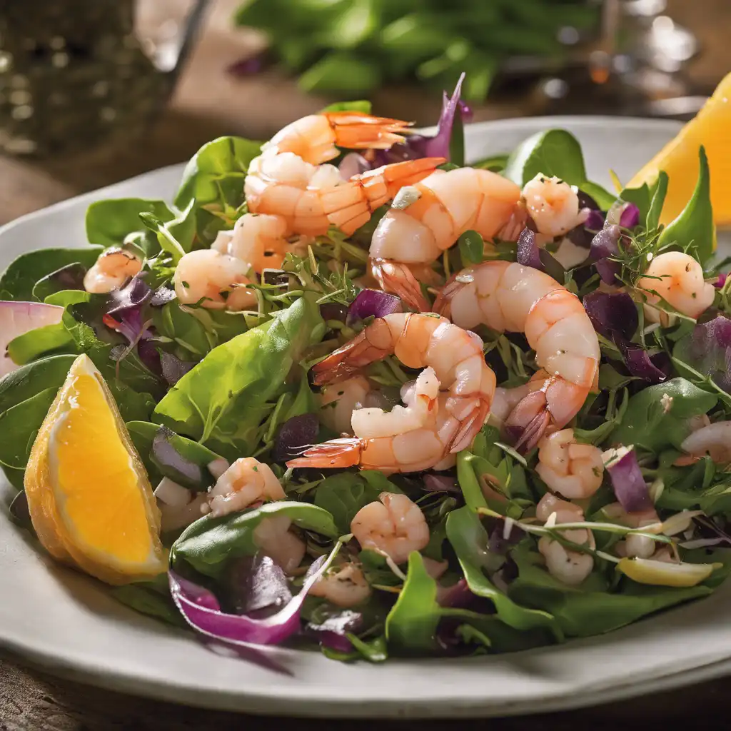 Racoon Salad with Shrimp