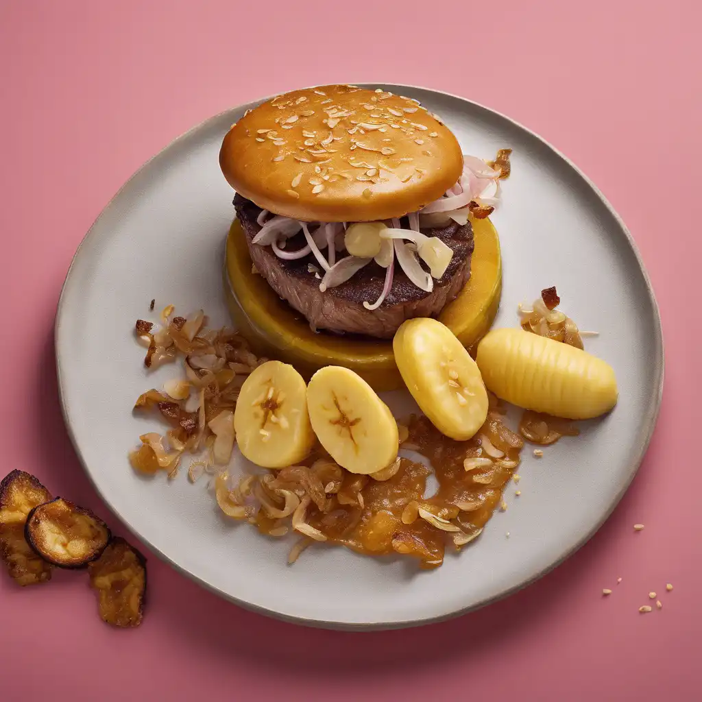 Beef Patty with Bananas