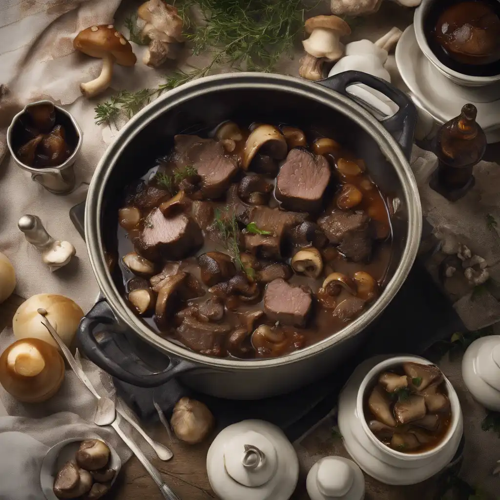 Braised Meat with Mushrooms