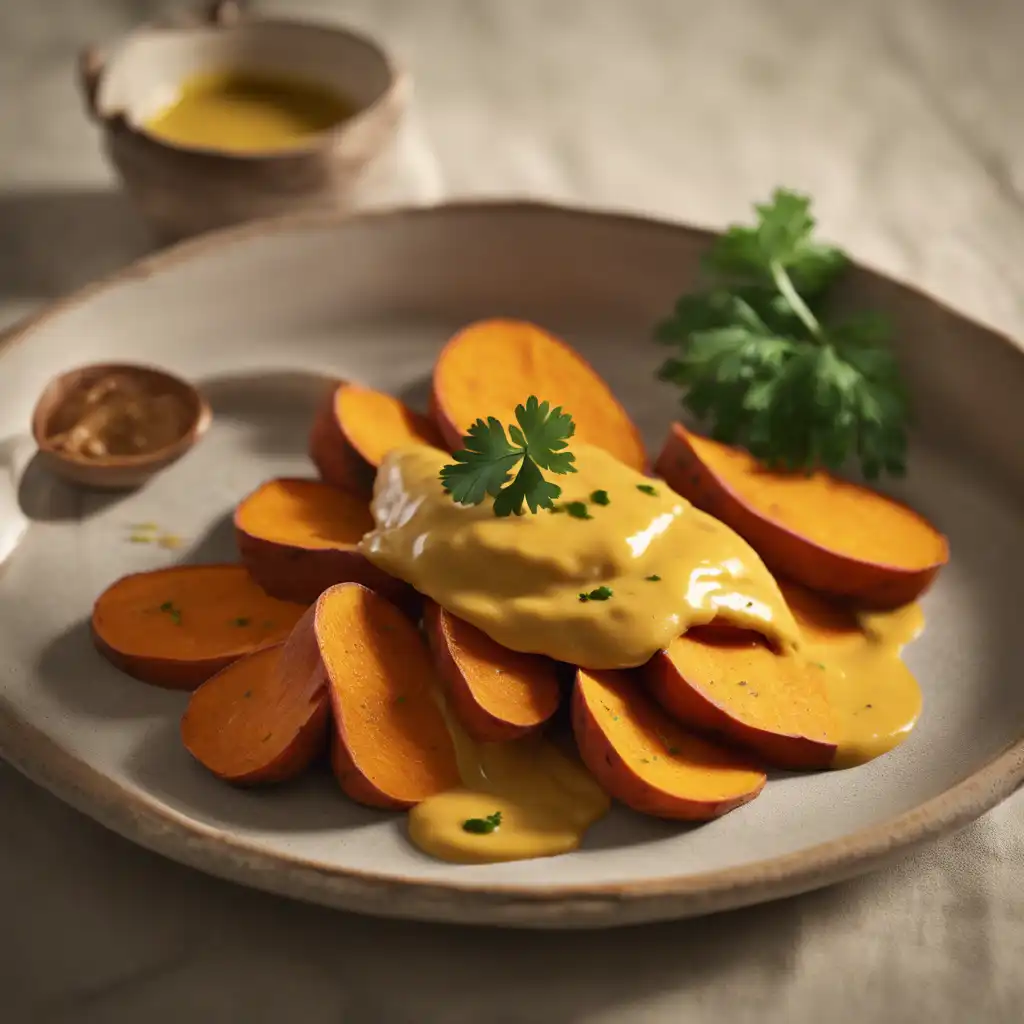 Sweet Potato with Mustard Sauce