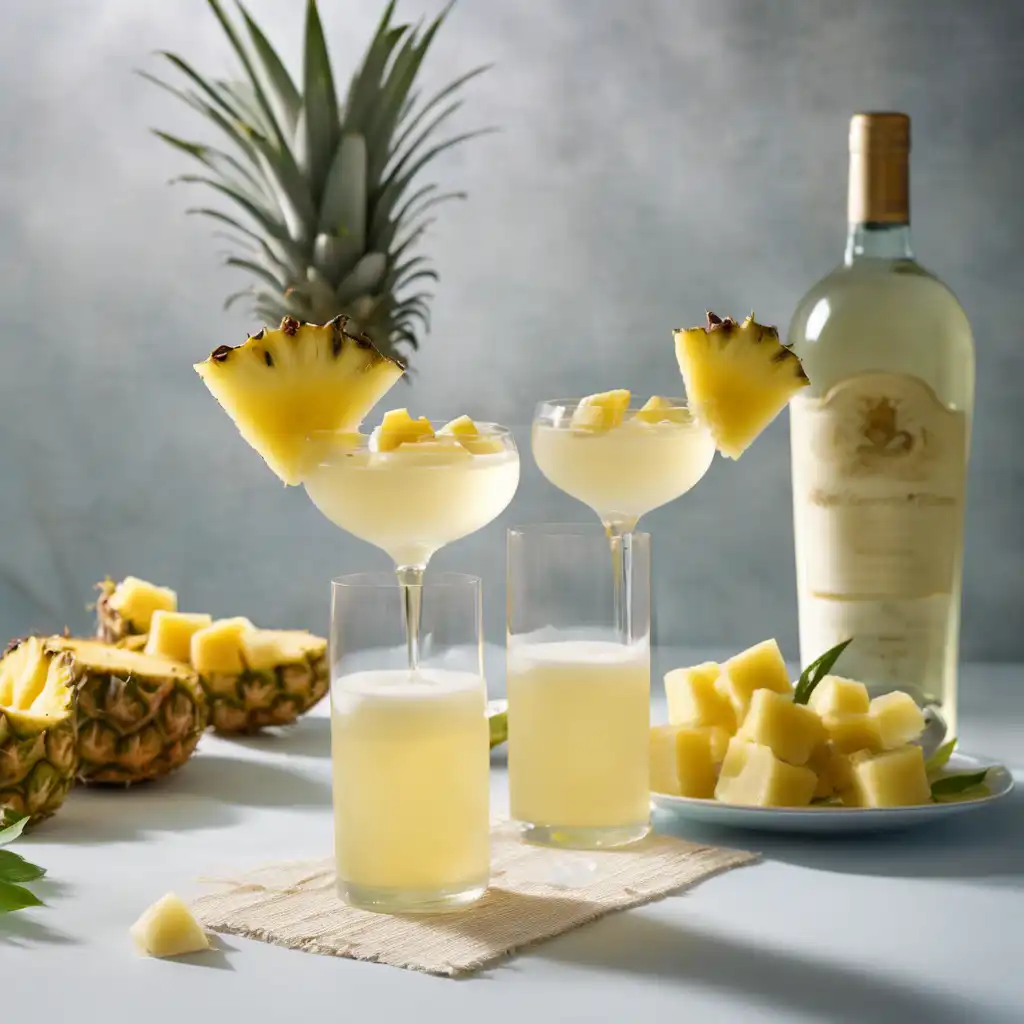 White Rum and White Wine Cocktail