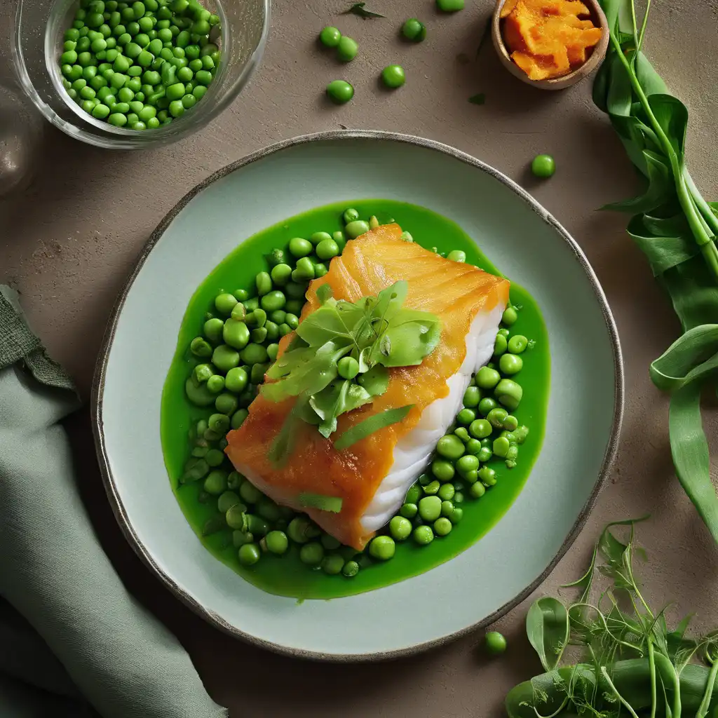 Cod with Green Peas