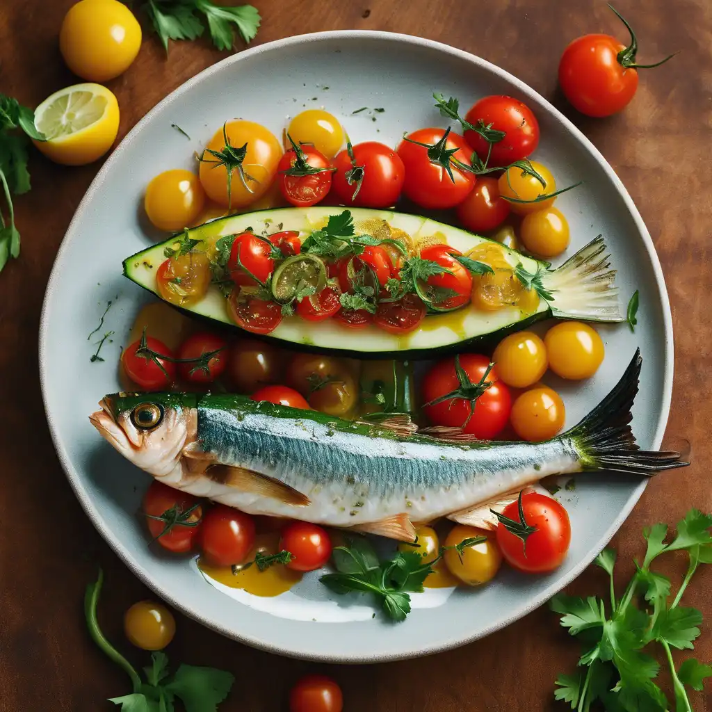 Fish Roll in Zucchini Boats