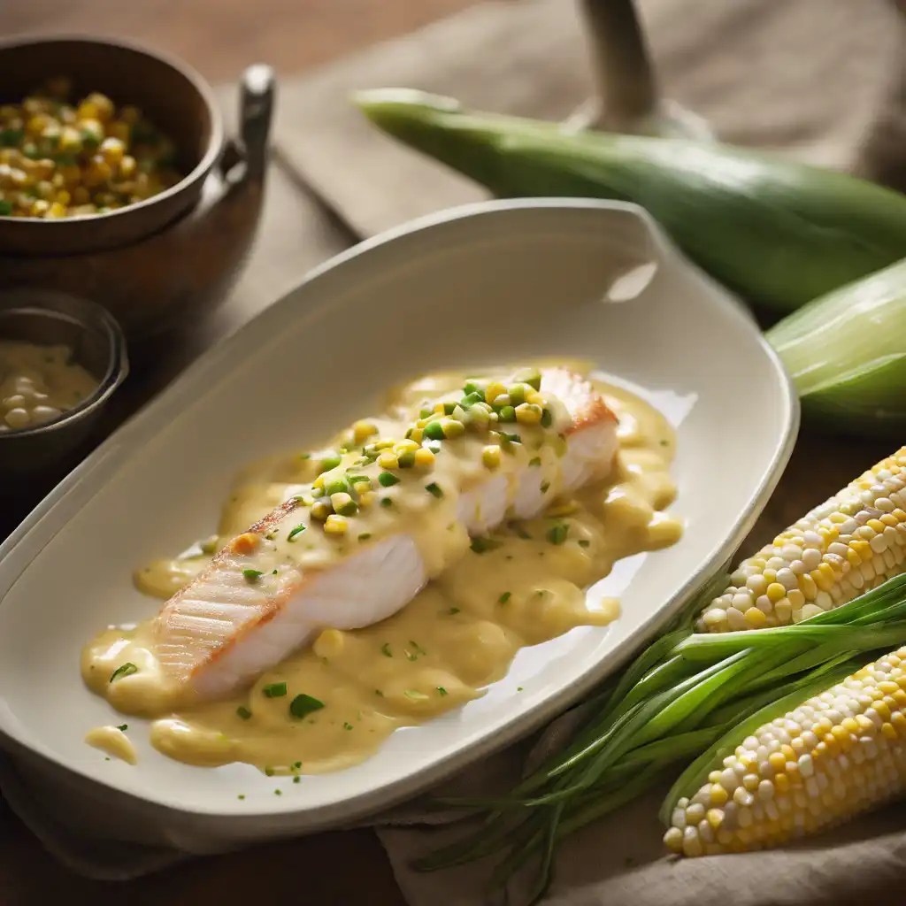 Fish Fillet with Corn Cream from Louisiana