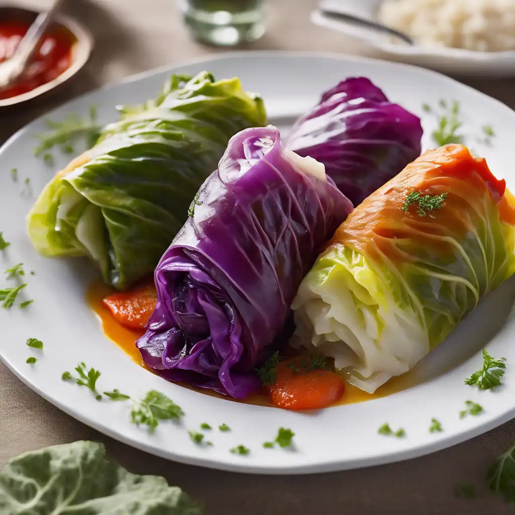 Cabbage Rolls with Vegetable Medley