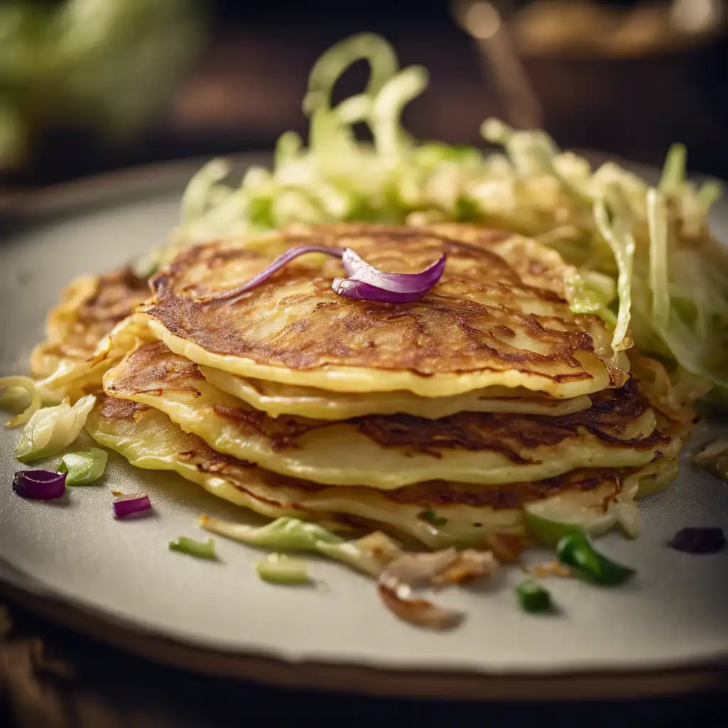 Potato Pancake with Cabbage