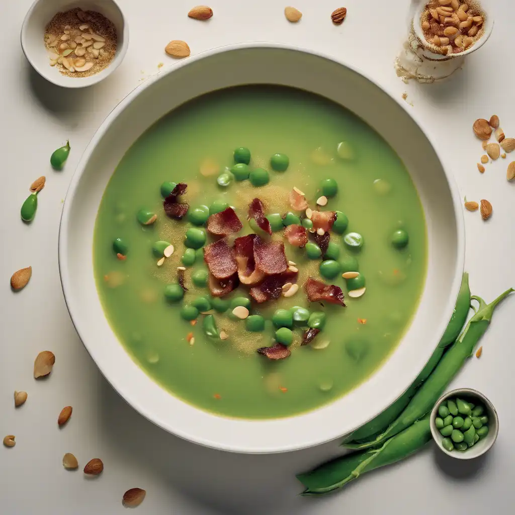 Snap Pea and Almond Soup