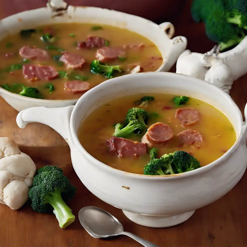 Capelet Soup with Linguica