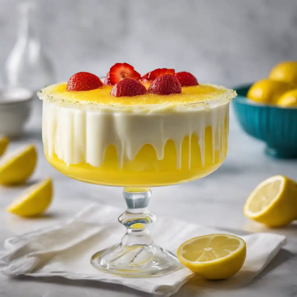 Lemon Pudding with Two Layers