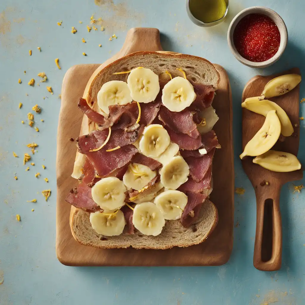 Dried Beef and Banana Sandwiches