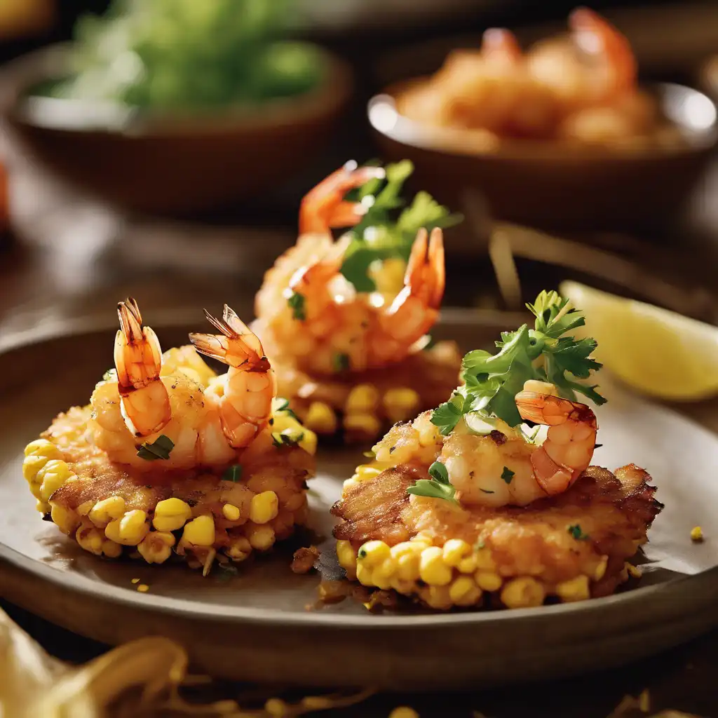 Corn Fritters with Shrimp