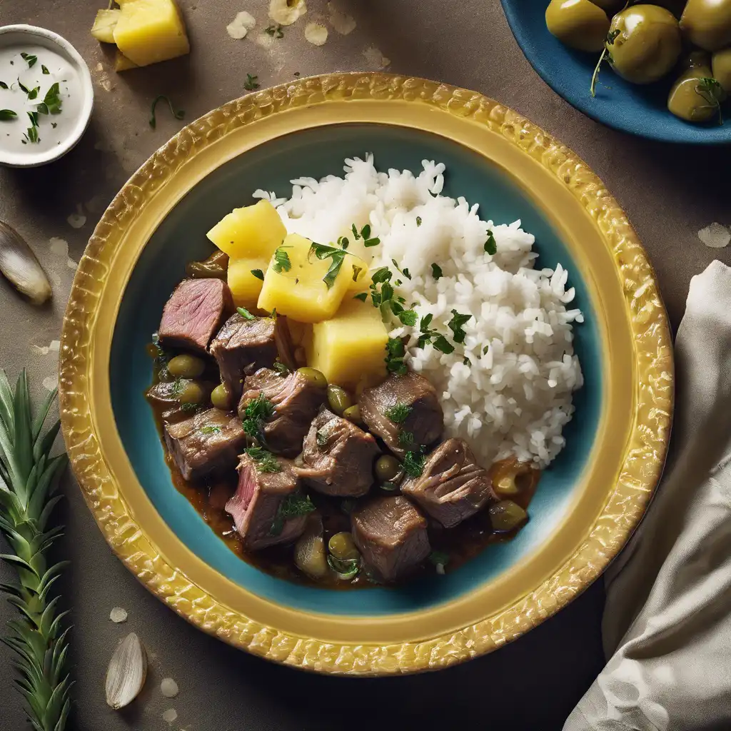 Lamb and Pineapple Rice