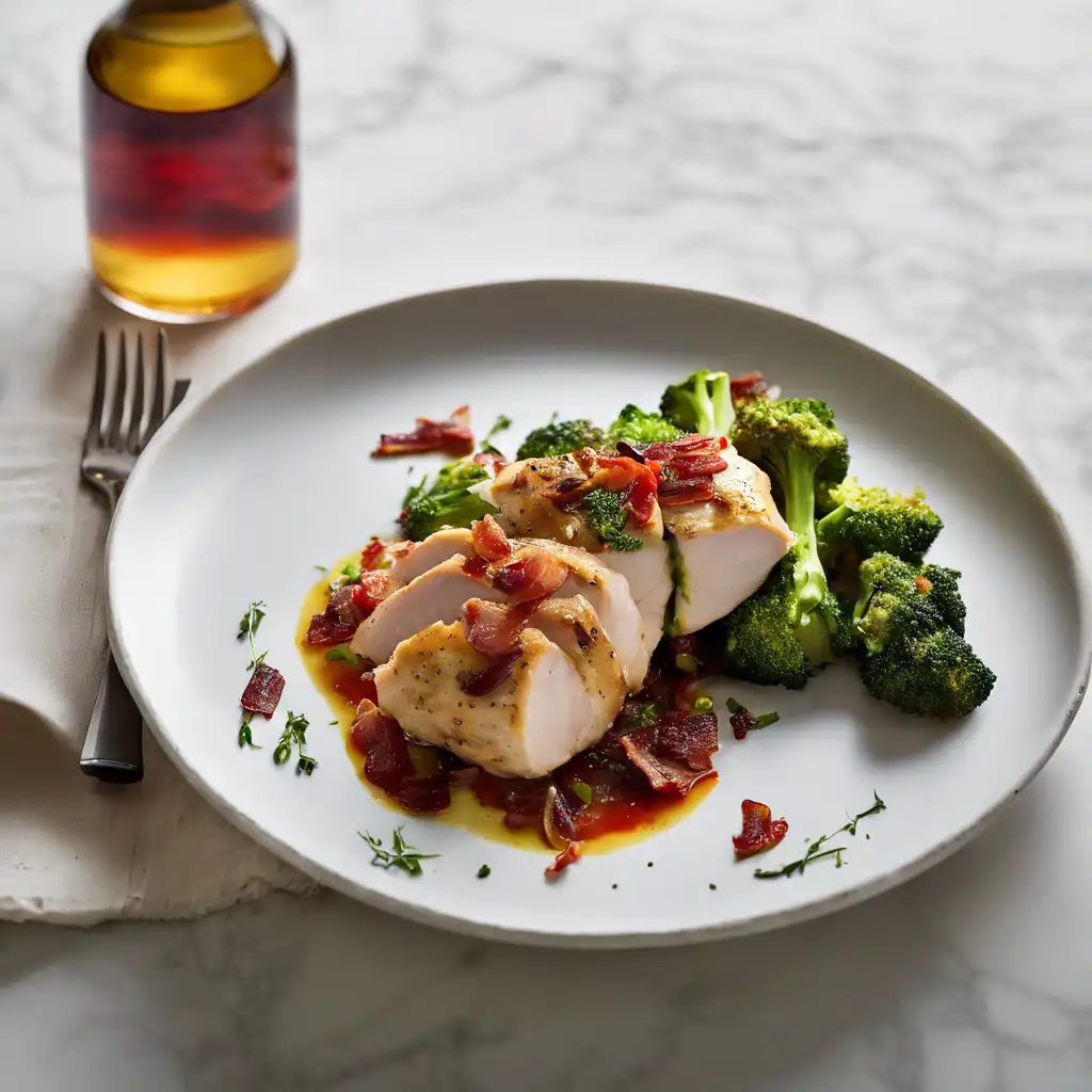 Stuffed Chicken with Broccoli