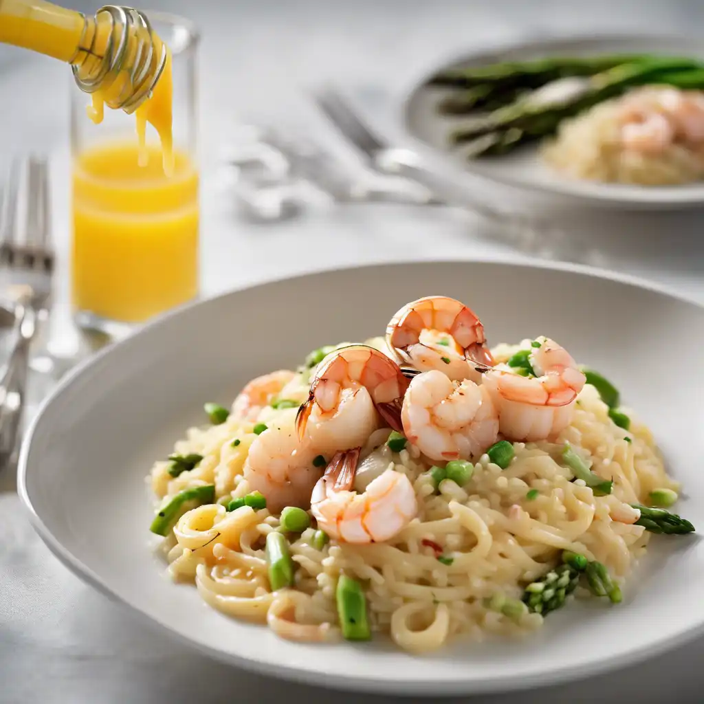 Linguine with Scallops and Shrimp Risotto