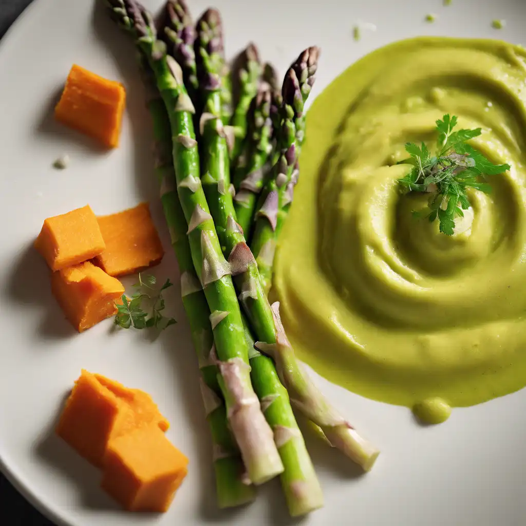 Creamy Asparagus and Sweet Potato Puree