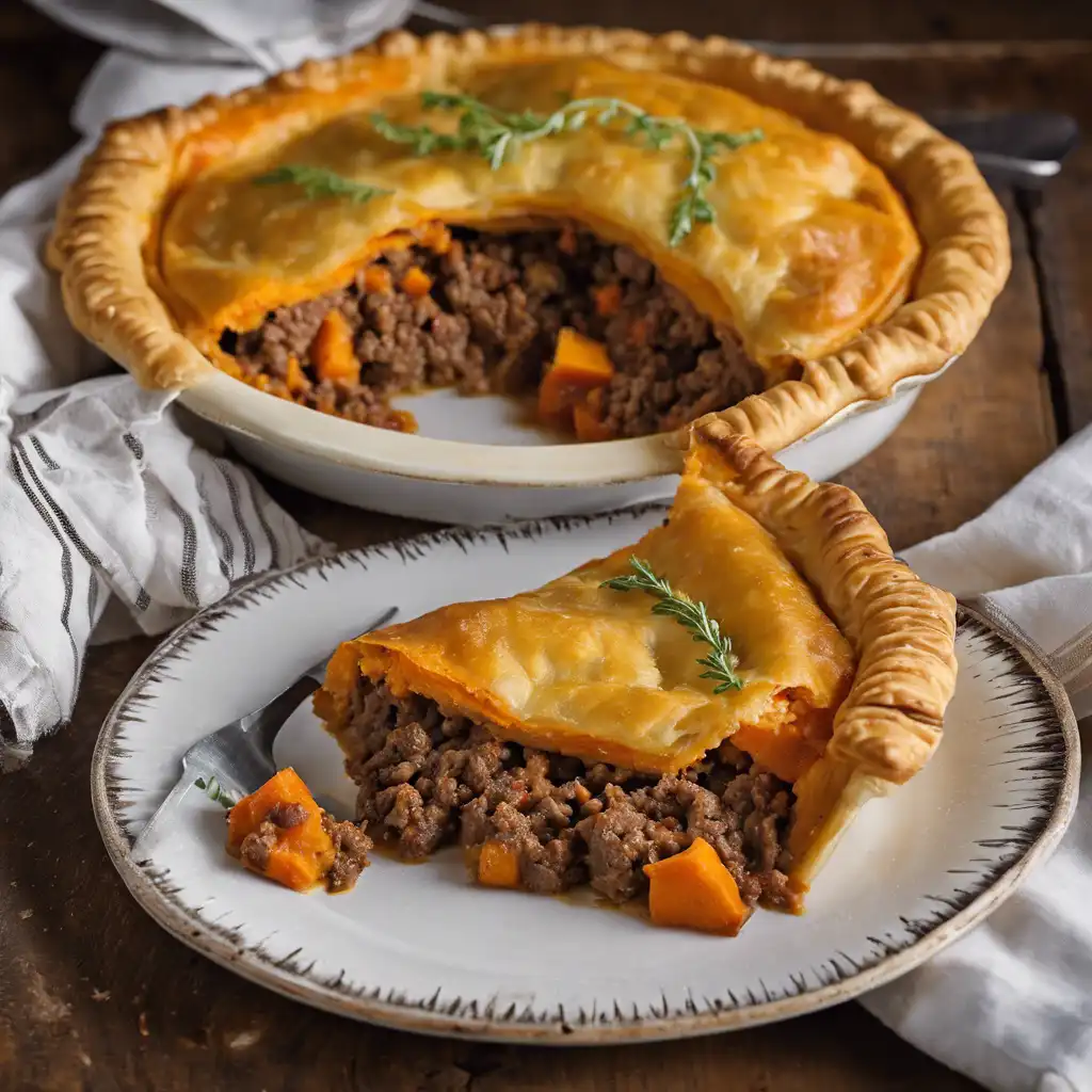 Sweet Potato with Ground Beef Pie