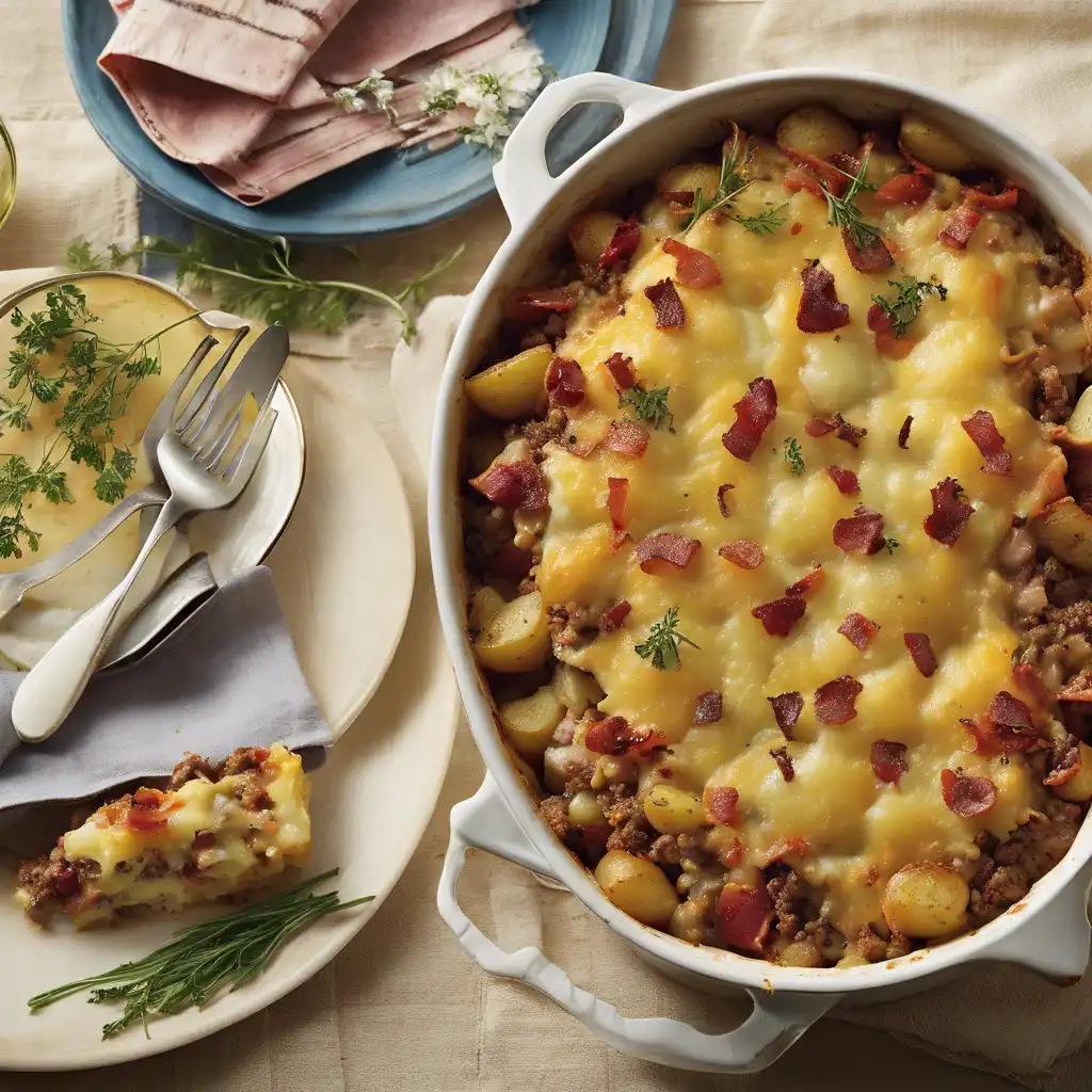 Stuffed Meat and Potato Casserole