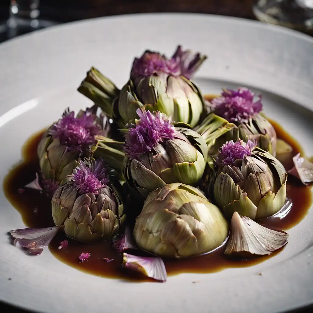 Artichoke Hearts Braised in Wine