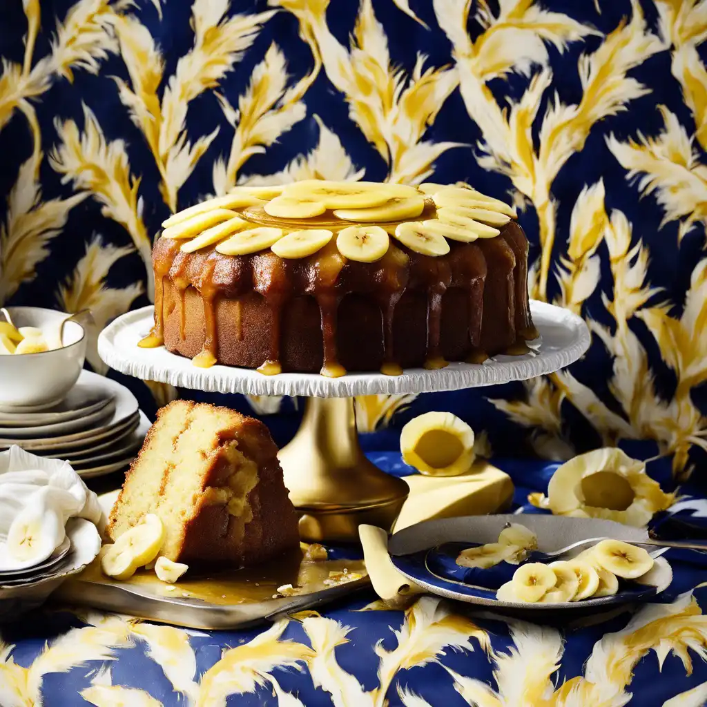 Upside-Down Banana Cake