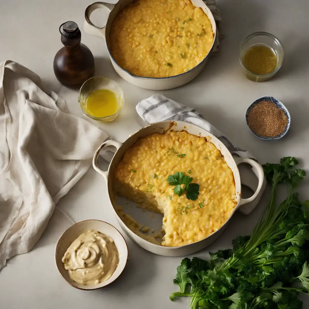 Tahini-Grits Casserole with Bico Grain