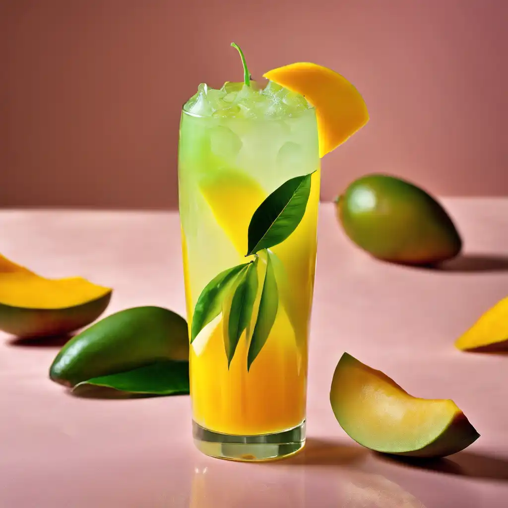 Mango Peel Refresher with Lime